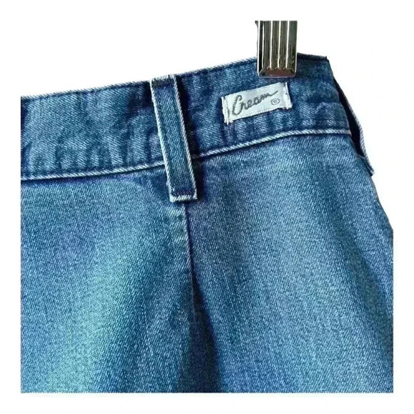 CREAM Vintage High Rise Pleated Tapered Ankle 80's 90's Mom Jeans Size 30 - Picture 7 of 10